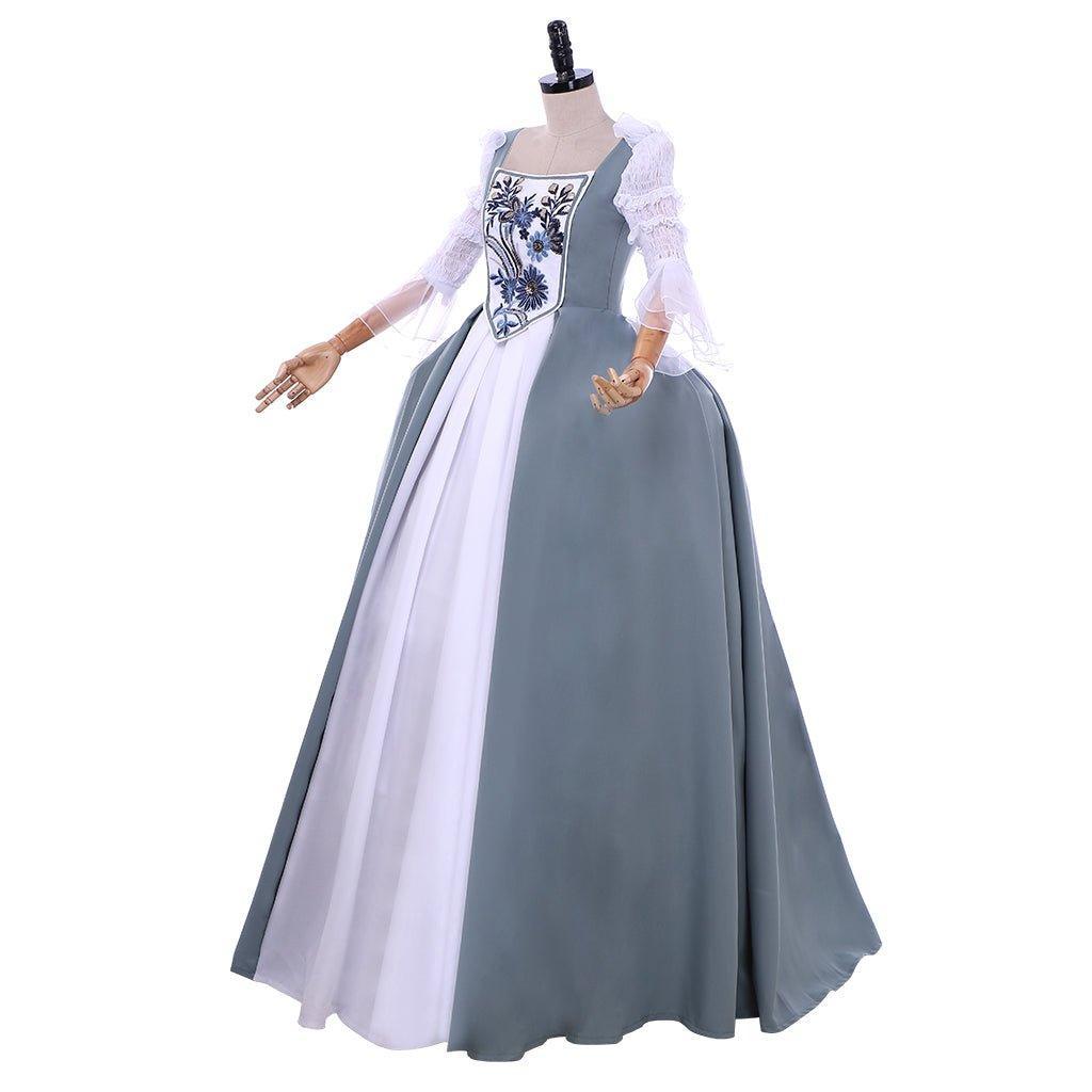 Outlander Claire Fraser 18th Century Wedding Dress Cosplay Costume - Plus Size Custom Colonial Ball Gown-Astricos