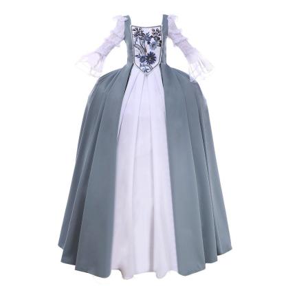Outlander Claire Fraser 18th Century Wedding Dress Cosplay Costume - Plus Size Custom Colonial Ball Gown-Astricos