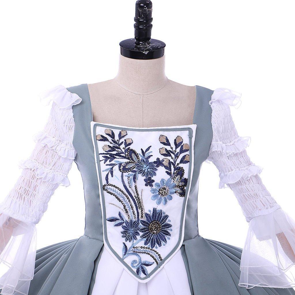 Outlander Claire Fraser 18th Century Wedding Dress Cosplay Costume - Plus Size Custom Colonial Ball Gown-Astricos