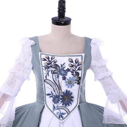 Outlander Claire Fraser 18th Century Wedding Dress Cosplay Costume - Plus Size Custom Colonial Ball Gown-Astricos