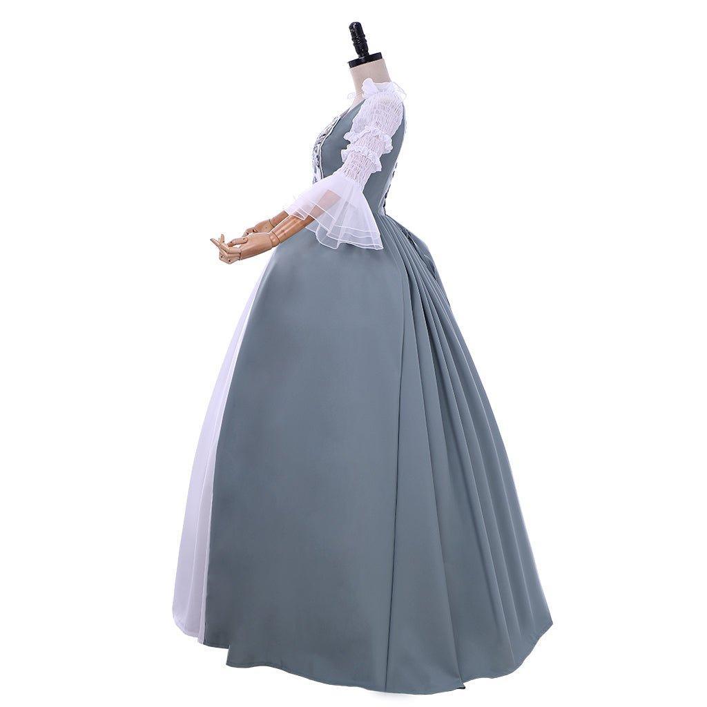 Outlander Claire Fraser 18th Century Wedding Dress Cosplay Costume - Plus Size Custom Colonial Ball Gown-Astricos