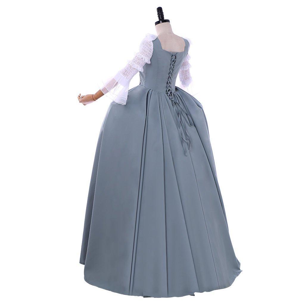 Outlander Claire Fraser 18th Century Wedding Dress Cosplay Costume - Plus Size Custom Colonial Ball Gown-Astricos