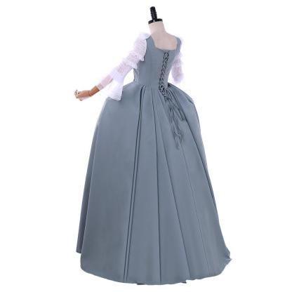 Outlander Claire Fraser 18th Century Wedding Dress Cosplay Costume - Plus Size Custom Colonial Ball Gown-Astricos