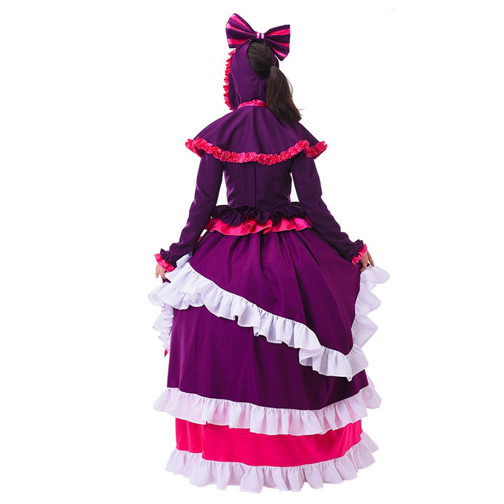 Overlord Season 2 Shalltear Bloodfallen Gothic Wedding Dress Cosplay Costume-Astricos