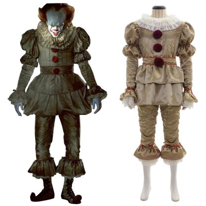 Pennywise The Dancing Clown Cosplay Costume - It Chapter Two Horror Movie Outfit | Astricos-Astricos