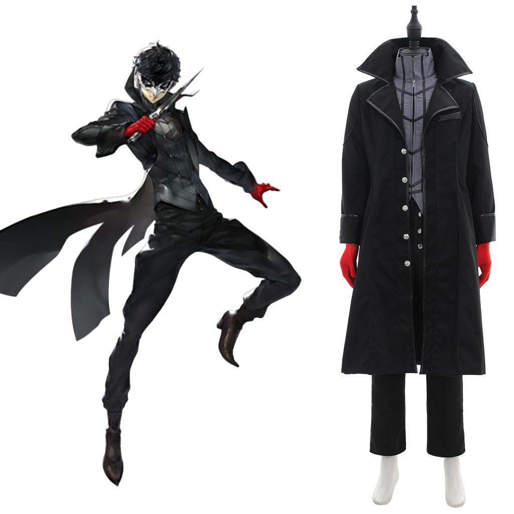 Premium Persona 5 Joker Black Suit Cosplay Costume | Astricos-Astricos