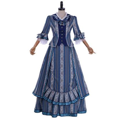 Phantom of The Opera Christine Daae Blue Wishing Dress Cosplay Costume | Astricos-Astricos