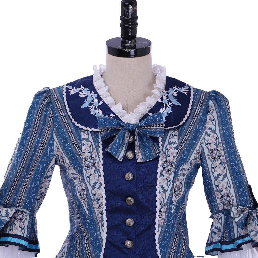 Phantom of The Opera Christine Daae Blue Wishing Dress Cosplay Costume | Astricos-Astricos