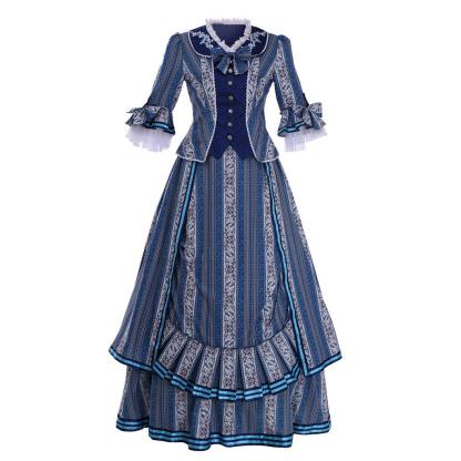 Phantom of The Opera Christine Daae Blue Wishing Dress Cosplay Costume | Astricos-Astricos
