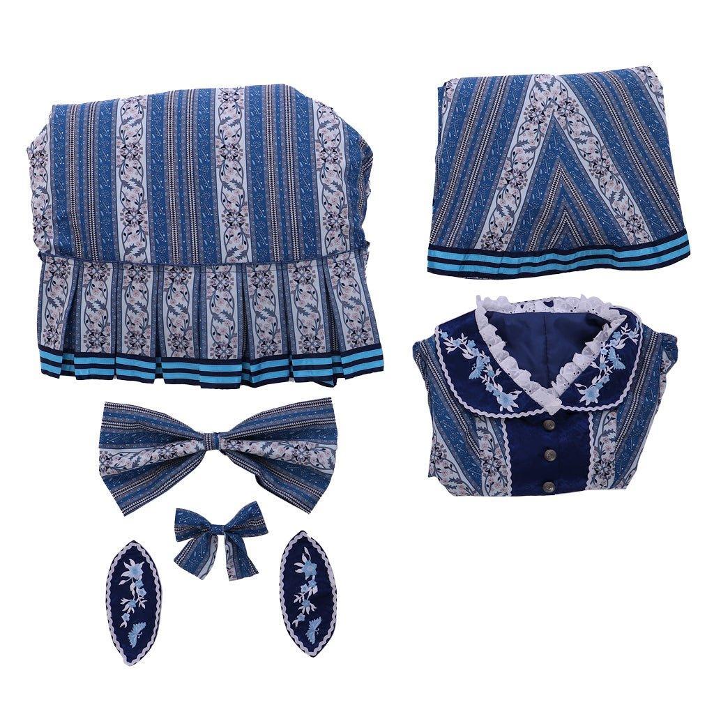 Phantom of The Opera Christine Daae Blue Wishing Dress Cosplay Costume | Astricos-Astricos