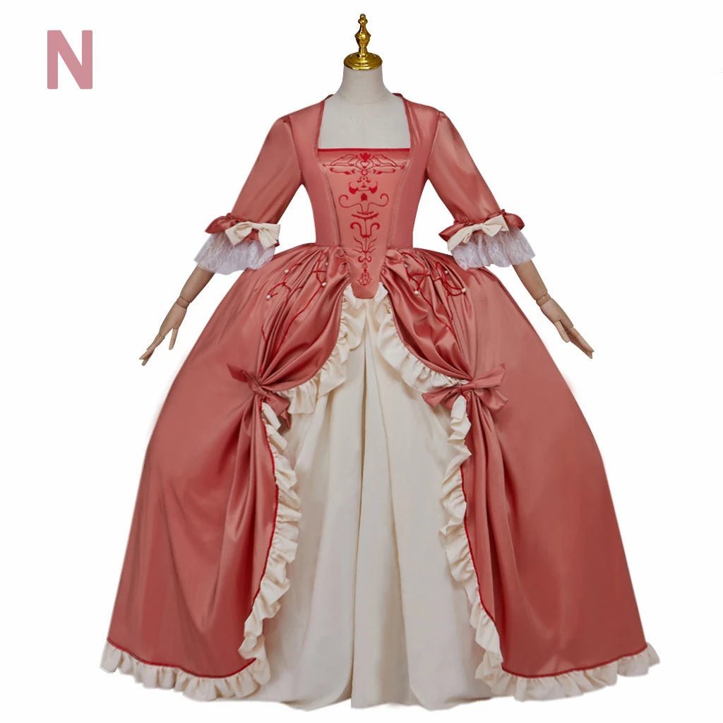 Pink Marie Antoinette Rococo Gown Dress | 18th Century Victorian Wedding Dress for Cosplay & Historical Events-Astricos