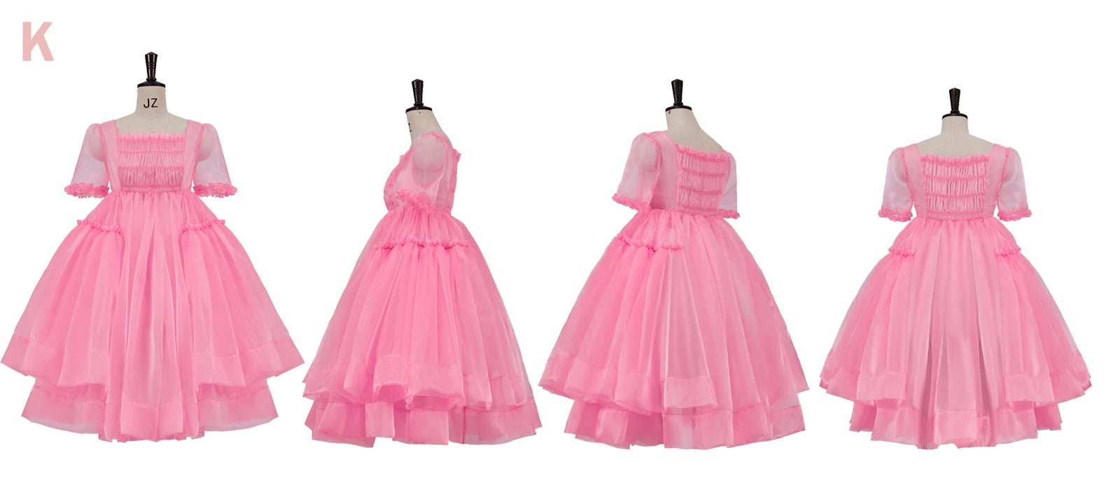 Pink Marie Antoinette Rococo Gown Dress | 18th Century Victorian Wedding Dress for Cosplay & Historical Events-Astricos