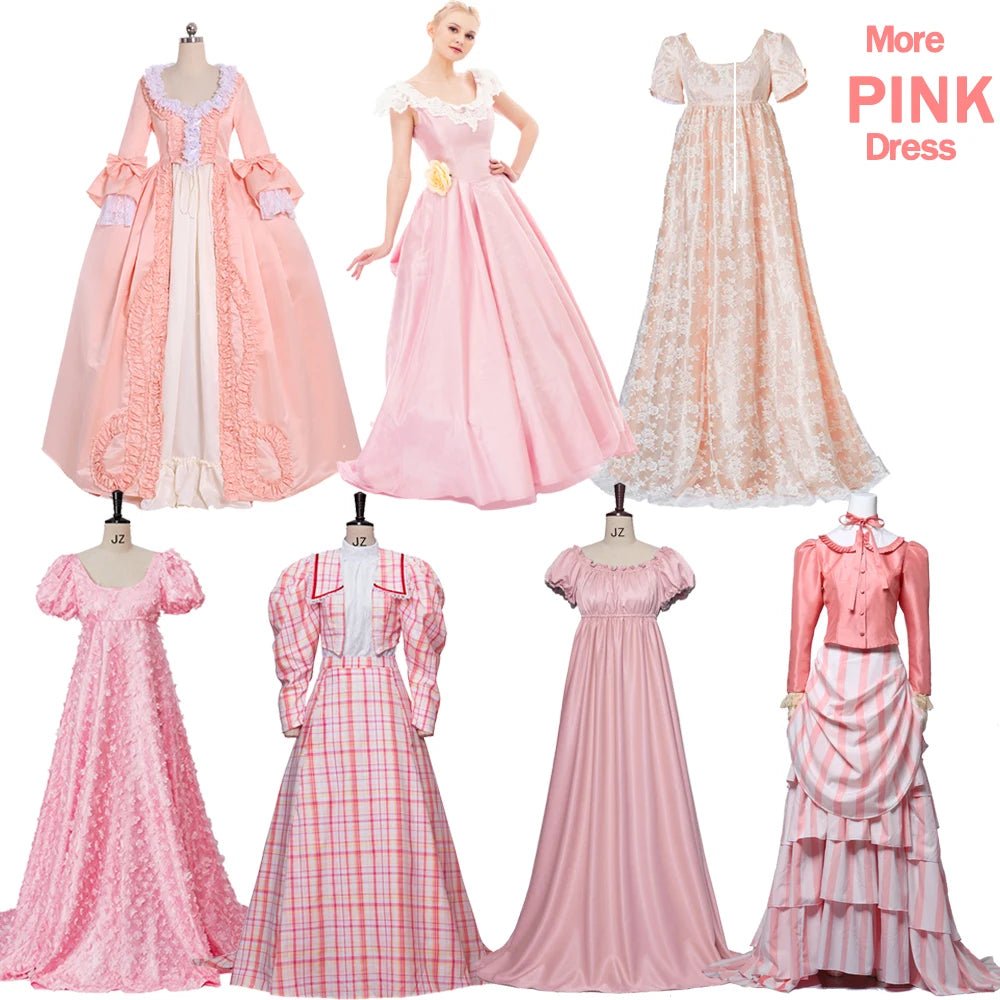 Pink Marie Antoinette Rococo Gown Dress | 18th Century Victorian Wedding Dress for Cosplay & Historical Events-Astricos