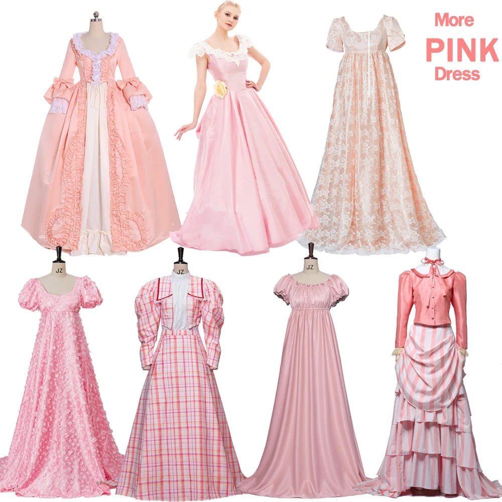 Pink Marie Antoinette Rococo Gown Dress | 18th Century Victorian Wedding Dress for Cosplay & Historical Events-Astricos