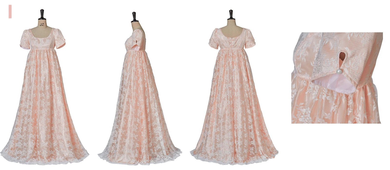 Pink Marie Antoinette Rococo Gown Dress | 18th Century Victorian Wedding Dress for Cosplay & Historical Events-Astricos