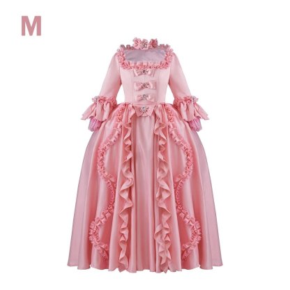 Pink Marie Antoinette Rococo Gown Dress | 18th Century Victorian Wedding Dress for Cosplay & Historical Events-Astricos