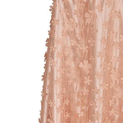 Pink Shiny Patterned Silk-Like Fabric Empire Gown - Bridgerton Cosplay & Historical Regency Dress-Astricos