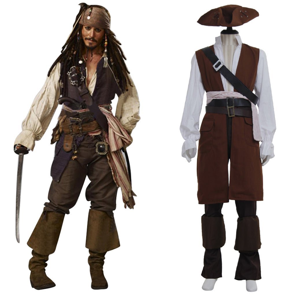 Authentic Pirates of the Caribbean Cosplay Costume for Adults - Premium Quality-Astricos