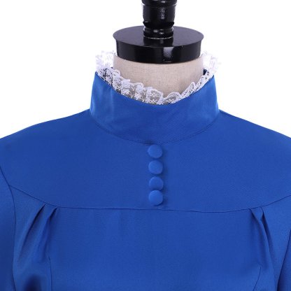 Plus Size Howl's Moving Castle Sophie Hatter Blue Dress Cosplay Costume - Authentic Anime Outfit-Astricos