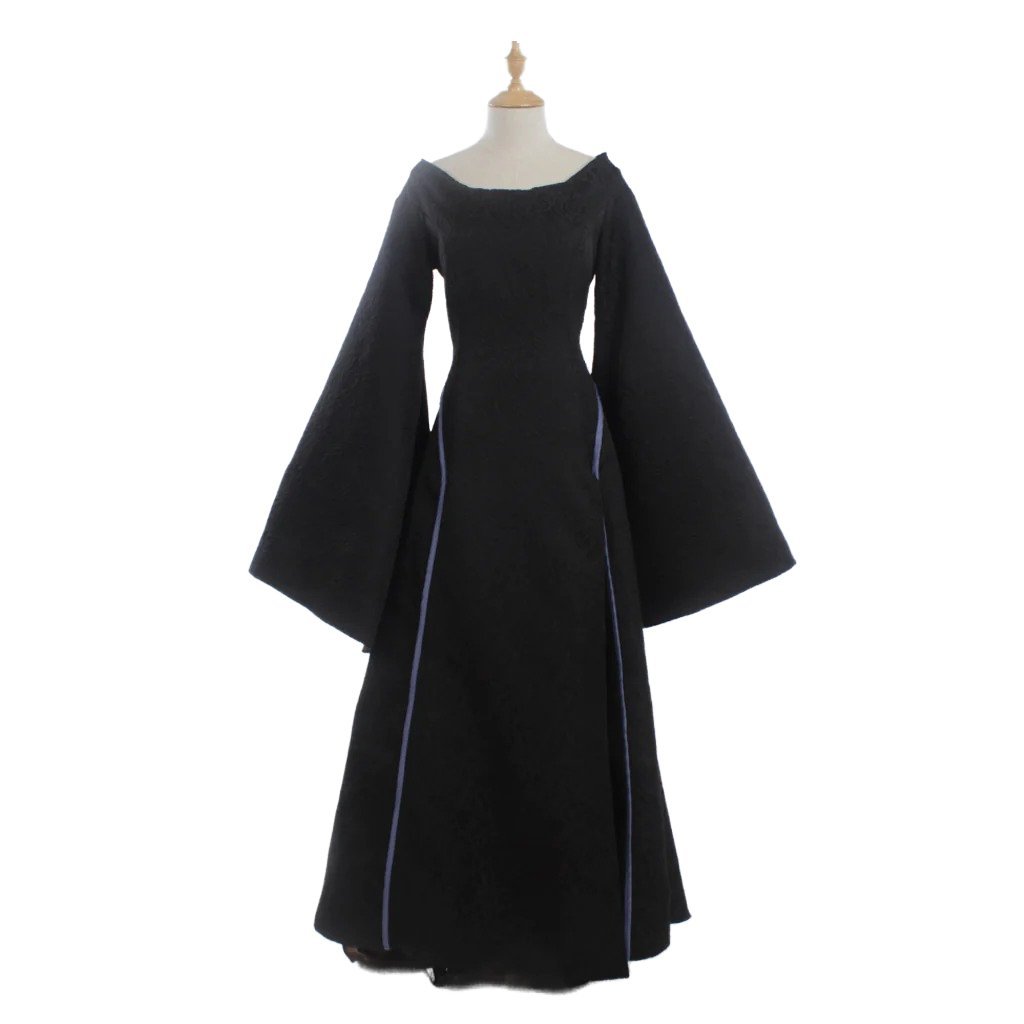 Plus Size Renaissance Festival Costume - Elegant Long Sleeve Fall Dress-Astricos
