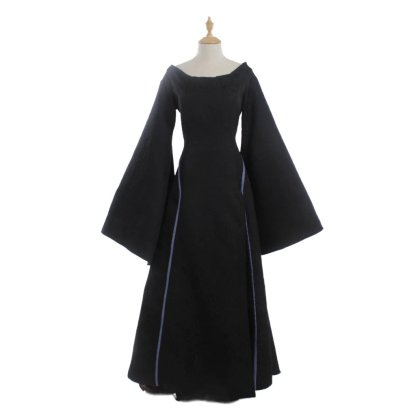Plus Size Renaissance Festival Costume - Elegant Long Sleeve Fall Dress-Astricos