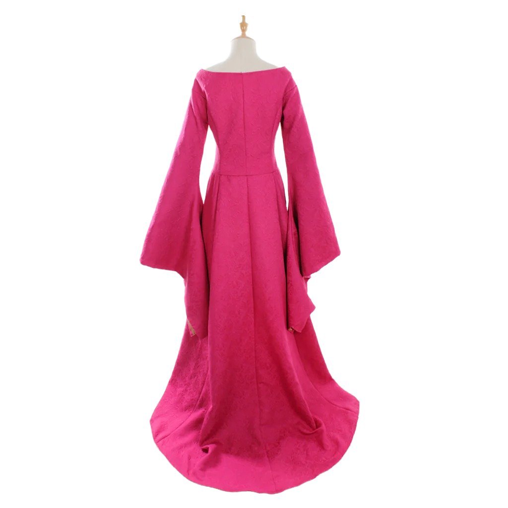 Plus Size Renaissance Festival Costume - Elegant Long Sleeve Fall Dress-Astricos