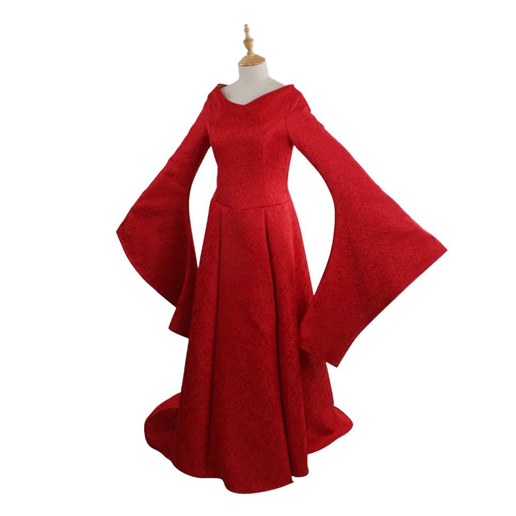Plus Size Renaissance Festival Costume - Elegant Long Sleeve Fall Dress-Astricos