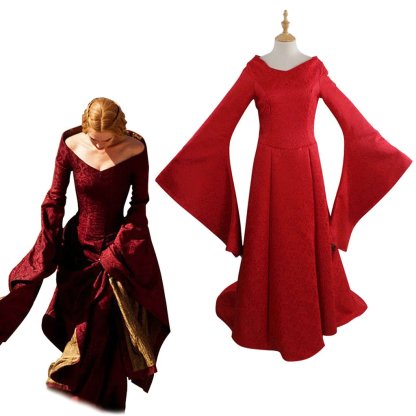 Plus Size Renaissance Festival Costume - Elegant Long Sleeve Fall Dress-Astricos
