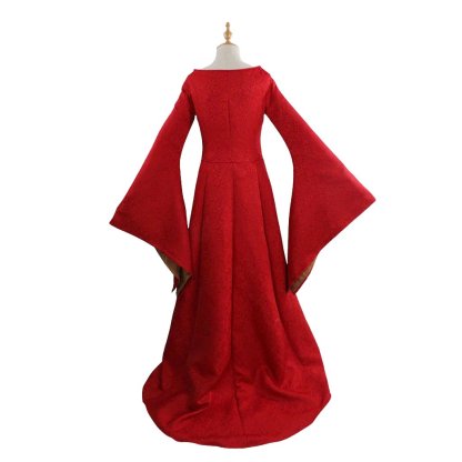 Plus Size Renaissance Festival Costume - Elegant Long Sleeve Fall Dress-Astricos