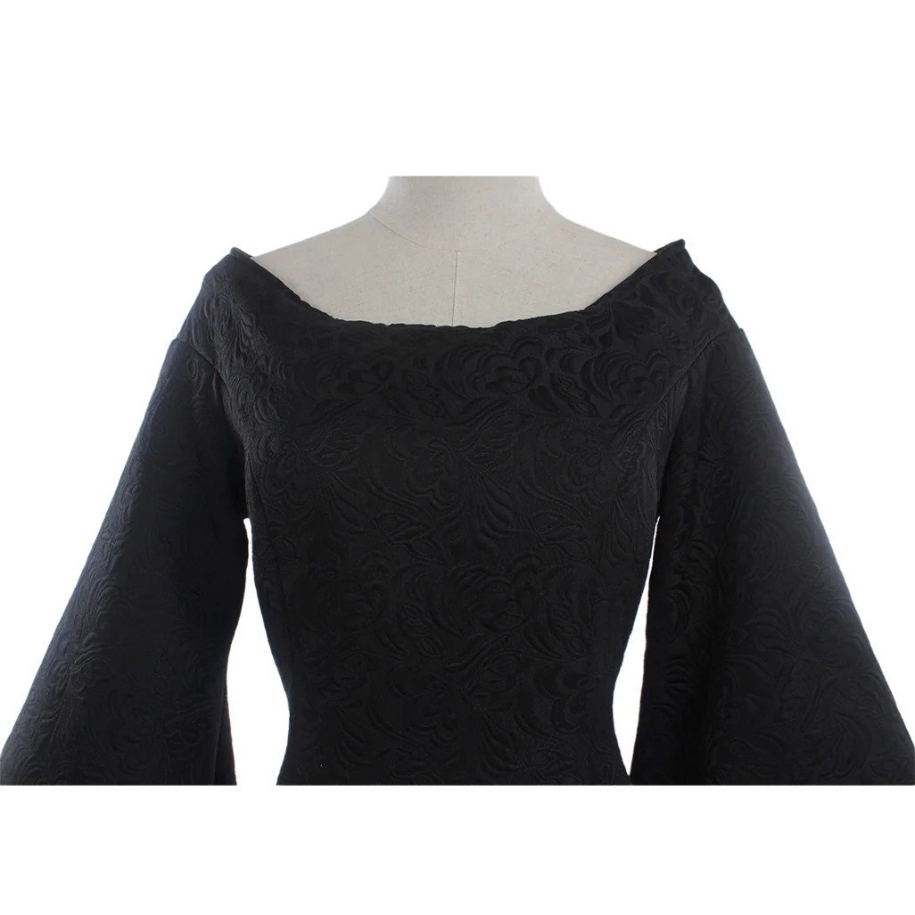Plus Size Renaissance Festival Costume - Elegant Long Sleeve Fall Dress-Astricos