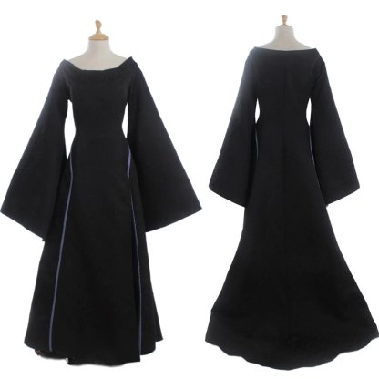 Plus Size Renaissance Festival Costume - Elegant Long Sleeve Fall Dress-Astricos