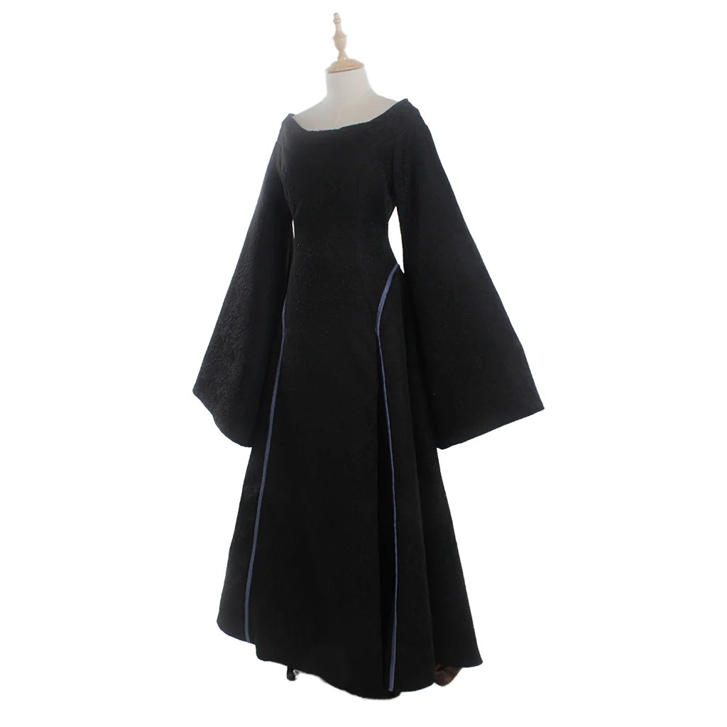 Plus Size Renaissance Festival Costume - Elegant Long Sleeve Fall Dress-Astricos