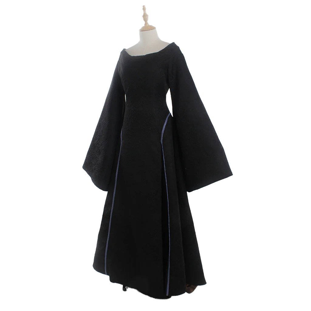 Plus Size Renaissance Festival Costume - Elegant Long Sleeve Fall Dress-Astricos