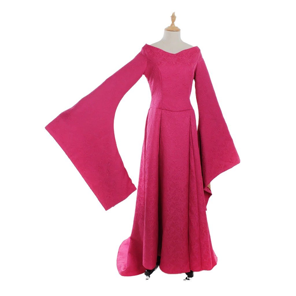 Plus Size Renaissance Festival Costume - Elegant Long Sleeve Fall Dress-Astricos