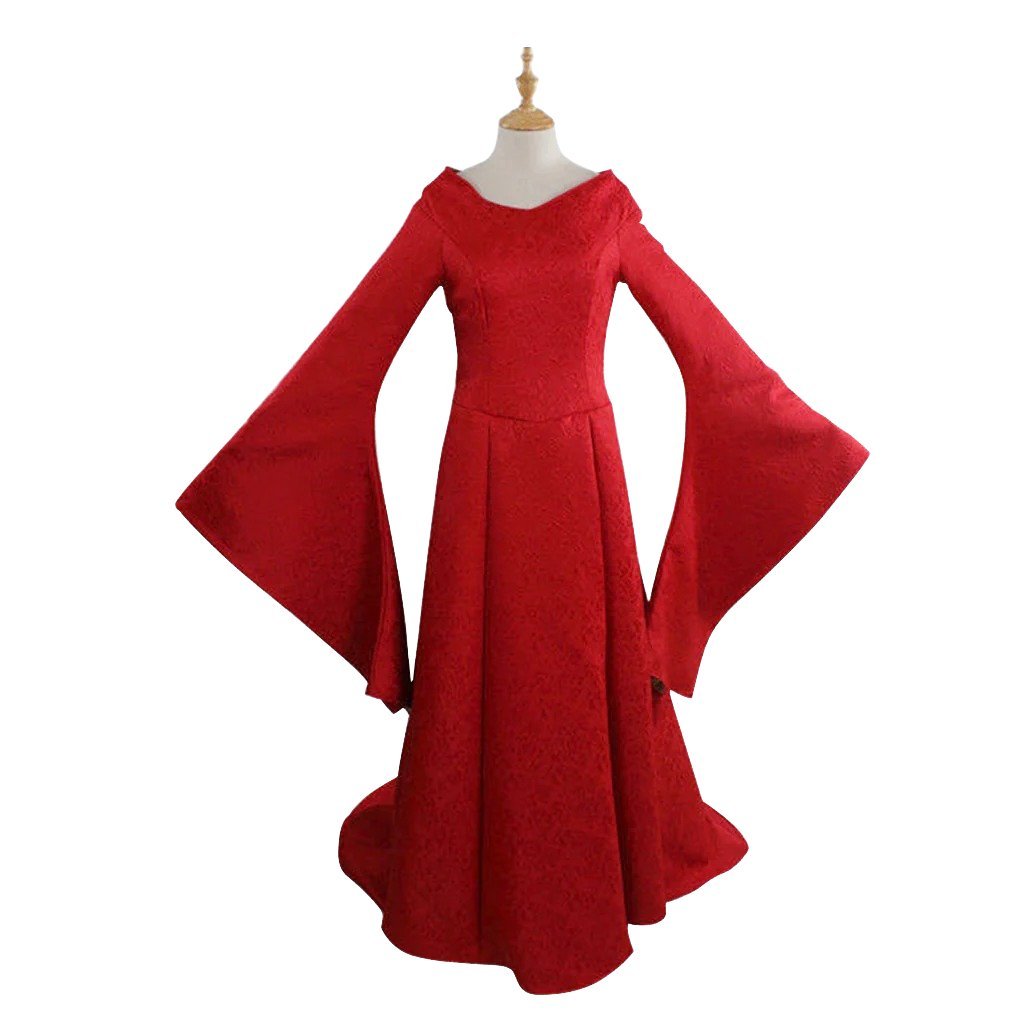 Plus Size Renaissance Festival Costume - Elegant Long Sleeve Fall Dress-Astricos