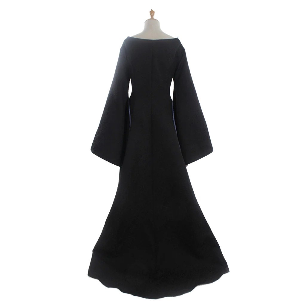 Plus Size Renaissance Festival Costume - Elegant Long Sleeve Fall Dress-Astricos