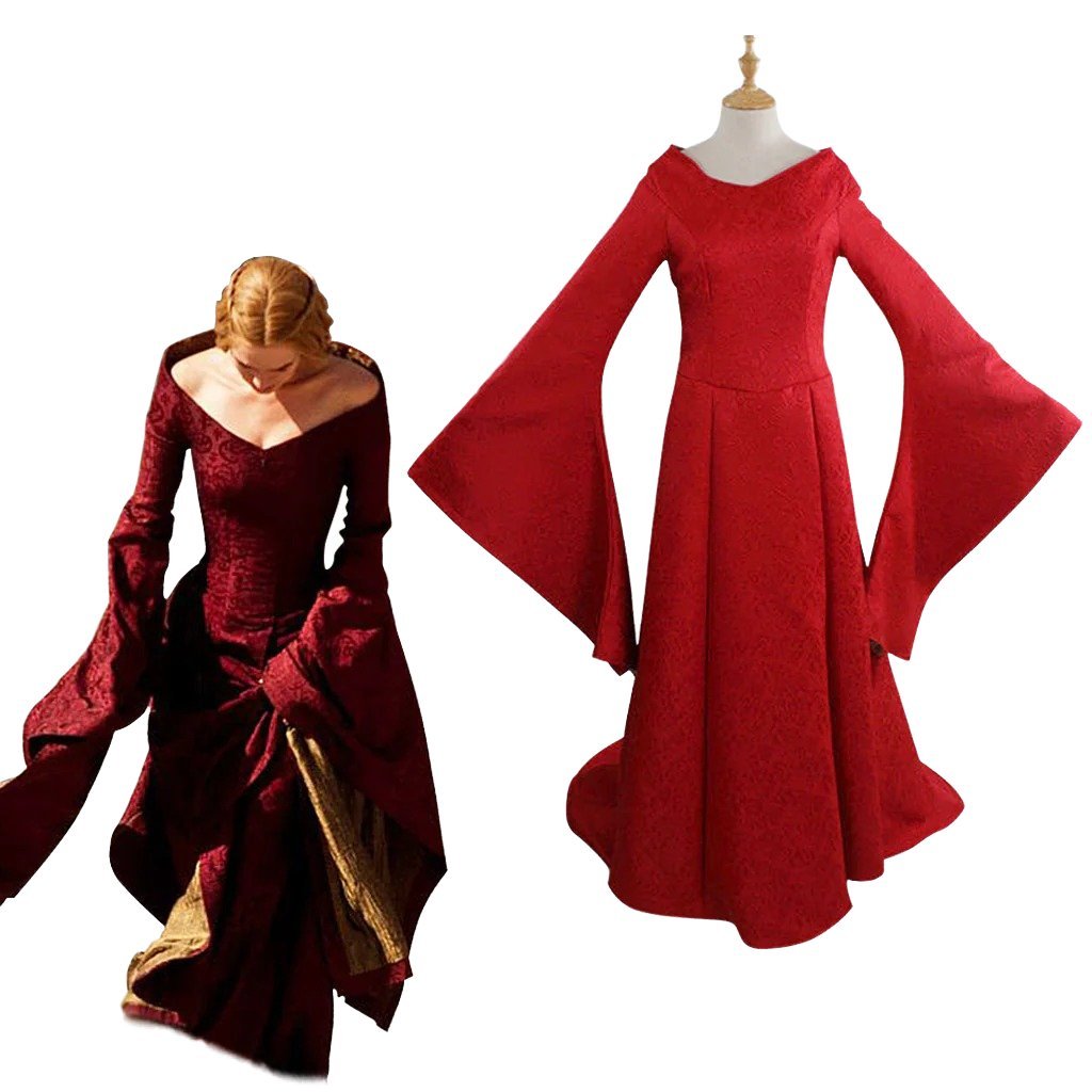 Plus Size Renaissance Festival Costume - Elegant Long Sleeve Fall Dress-Astricos