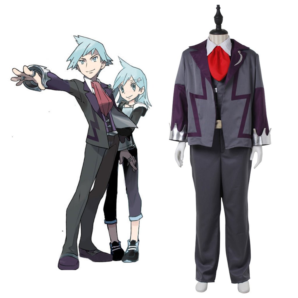 Authentic PM Steven Stone Cosplay Costume - Premium Quality Pokémon Champion Outfit-Astricos