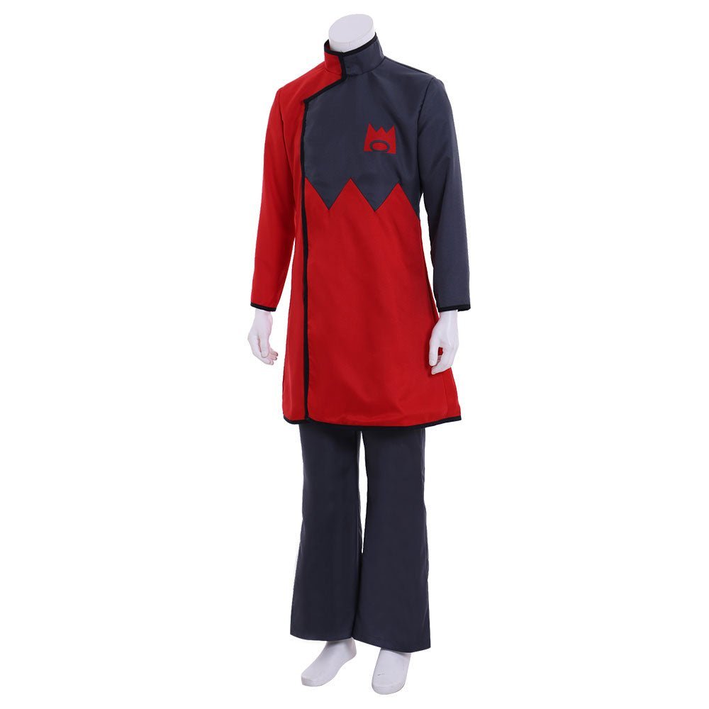 PM Team Magma Leader Maxie Cosplay Costume - Authentic Pokémon Anime Villain Outfit-Astricos