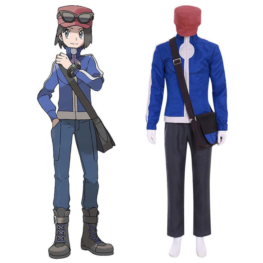 Pocket Monsters XY Suit Adult Cosplay Costume - Authentic Anime Outfit-Astricos