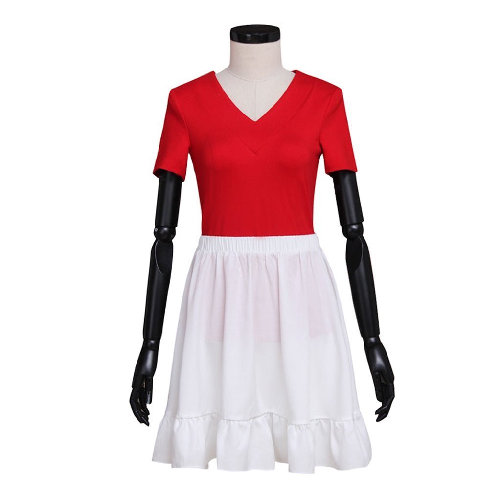 Pokémon Ball Red Dress Cosplay Costume - Unique Anime Inspired Outfit-Astricos