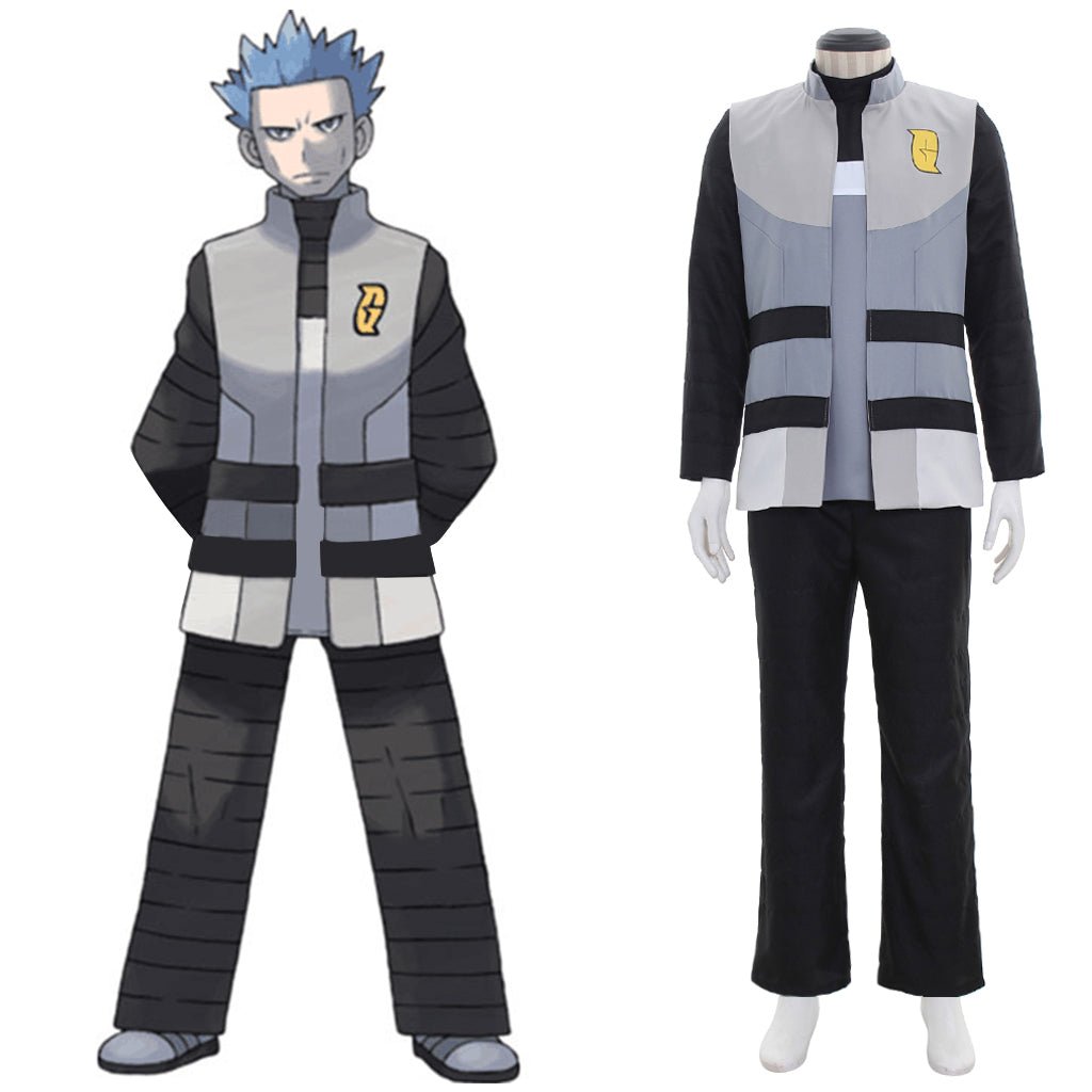 Pokémon Galactic Boss Cyrus Cosplay Costume - Authentic Team Galactic Leader Outfit-Astricos