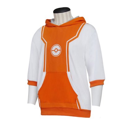 Pokemon Go Trainer Orange Hoodie Cosplay Costume - Official Style | Astricos-Astricos