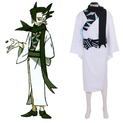 Pokemon Grimsley Cosplay Costume - Elite Four Dark-Type Trainer Outfit | Astricos-Astricos