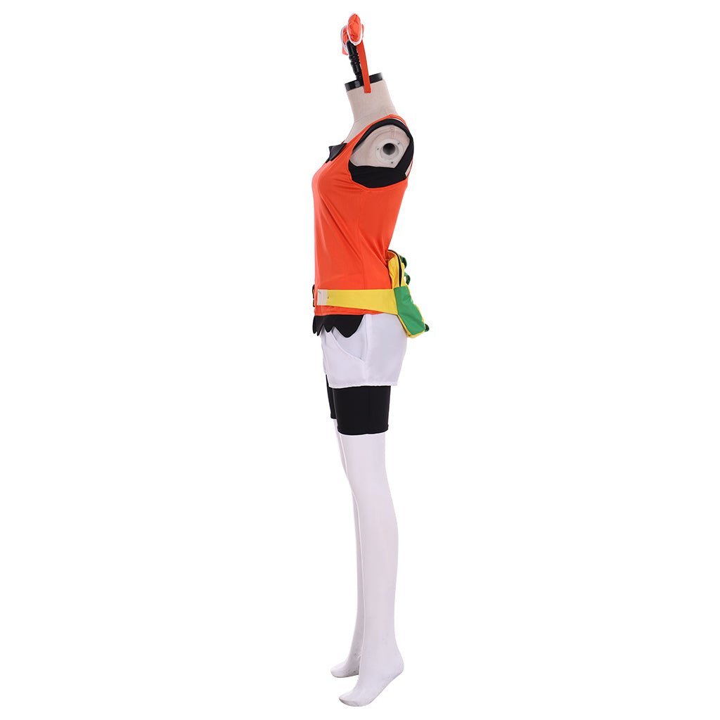 Pokemon Omega Ruby Alpha Sapphire May Cosplay Costume with Headwear & Functional Bag-Astricos