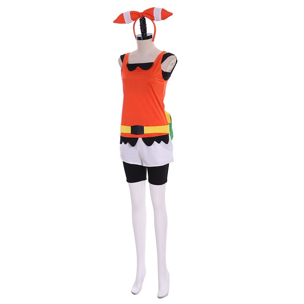 Pokemon Omega Ruby Alpha Sapphire May Cosplay Costume with Headwear & Functional Bag-Astricos