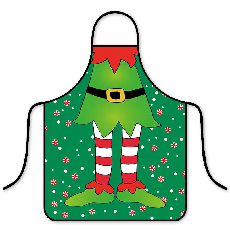 Korean Fashion Christmas Waterproof Apron - Stylish Kitchen & Hot Pot Shop Essential-Astricos