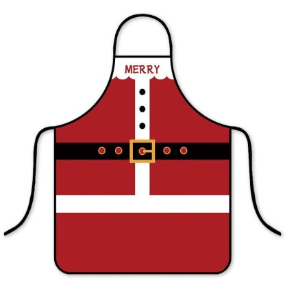 Korean Fashion Christmas Waterproof Apron - Stylish Kitchen & Hot Pot Shop Essential-Astricos
