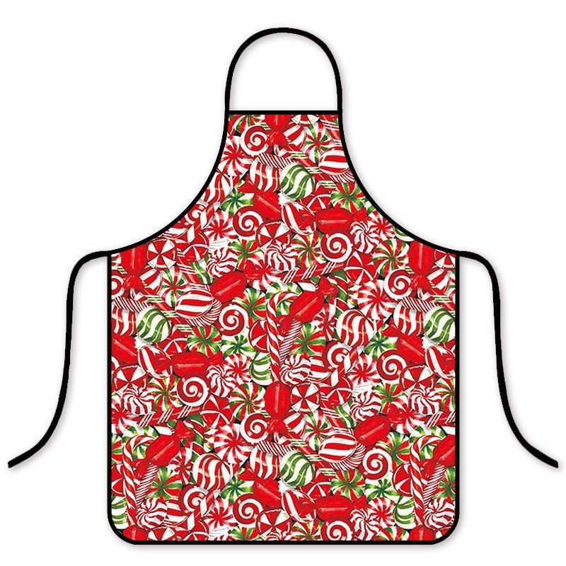 Korean Fashion Christmas Waterproof Apron - Stylish Kitchen & Hot Pot Shop Essential-Astricos