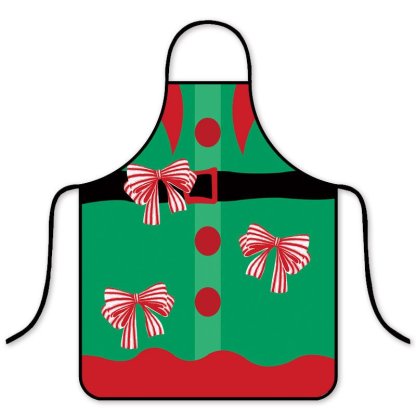 Korean Fashion Christmas Waterproof Apron - Stylish Kitchen & Hot Pot Shop Essential-Astricos